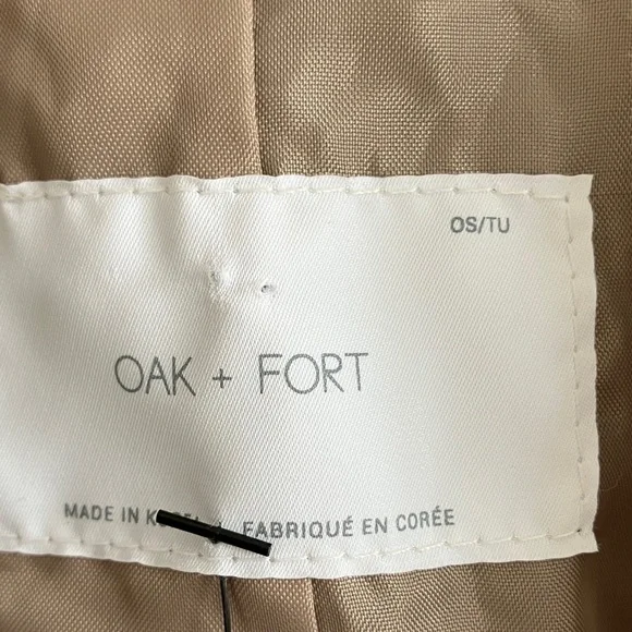 OAK + FORT Beige Single-Breasted Blazer - Picture 10 of 13